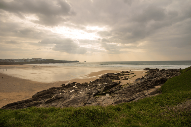 Fistral Beach in the winter, a great place for stormwatching